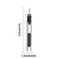 thumbnail image 3 of Engraving Pen DIY Tool Kit with 30 Bits for Wood Metal Glass Ceramic Crafting Hobby Portable Cordless(Silver), 3 of 3