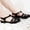 Black, variant on Women's Closed Toe Jelly Sandals Flat Adjustable Strap Summer Footwear A 37