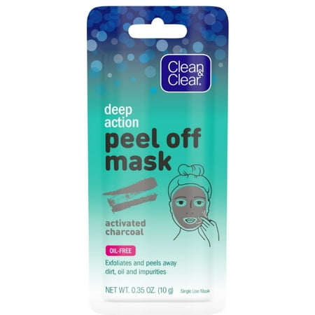 Peel off mask after scrub