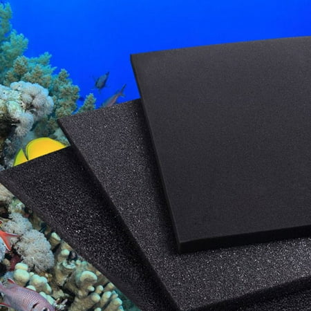 100x100x4cm Black Aquarium Fish Tank Pond Biological Cotton Filter Sponge (Best Biological Filter Aquarium)
