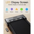 thumbnail image 2 of EILLEO SPACEWALK Walking Pad with Incline, 6 IN 1 Under Desk Treadmill,2.5HP Portable 6-Level Incline Treadmill for  Holiday giftwith 330LBS Capacity, LED Display, Remote Control, 2 of 8