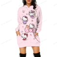 thumbnail image 3 of Nueva sudadera con capucha divertida de HELLO KITTY Anime para mujer Sudadera con capucha de HELLO KITTY Kawaii con gráficos Harajuku Sudadera con capucha para mujer Sudadera larga ajustada, 3 of 5