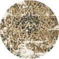 thumbnail image 1 of Ahgly Company Machine Washable Indoor Round Abstract Brown Area Rugs, 5' Round, 1 of 7
