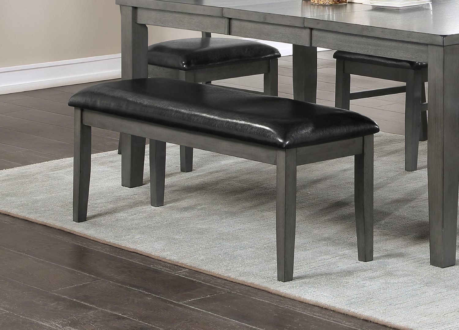 Topline Home Furnishings Grey Versatile Dining Bench