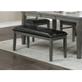 thumbnail image 3 of Topline Home Furnishings Grey Versatile Dining Bench, 3 of 4