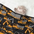thumbnail image 2 of Pofeuu Yellow Excavator Print Puppy Blanket,Dog Blankets,Pet Blanket Cozy Cat Blankets for Indoor Cats, Fuzzy Pet Blanket for Kitten Doggy Dog Blankets-Small, 2 of 8