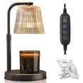 thumbnail image 3 of Candle Warmer Lamp with Timer, Dimmable Modern Wax Melt Warmer, Adjustable Height Electric Candle Lamp for Jar Candles, Safe Flame-Free Home Decor Gift for Women (2 Bulbs), 3 of 10
