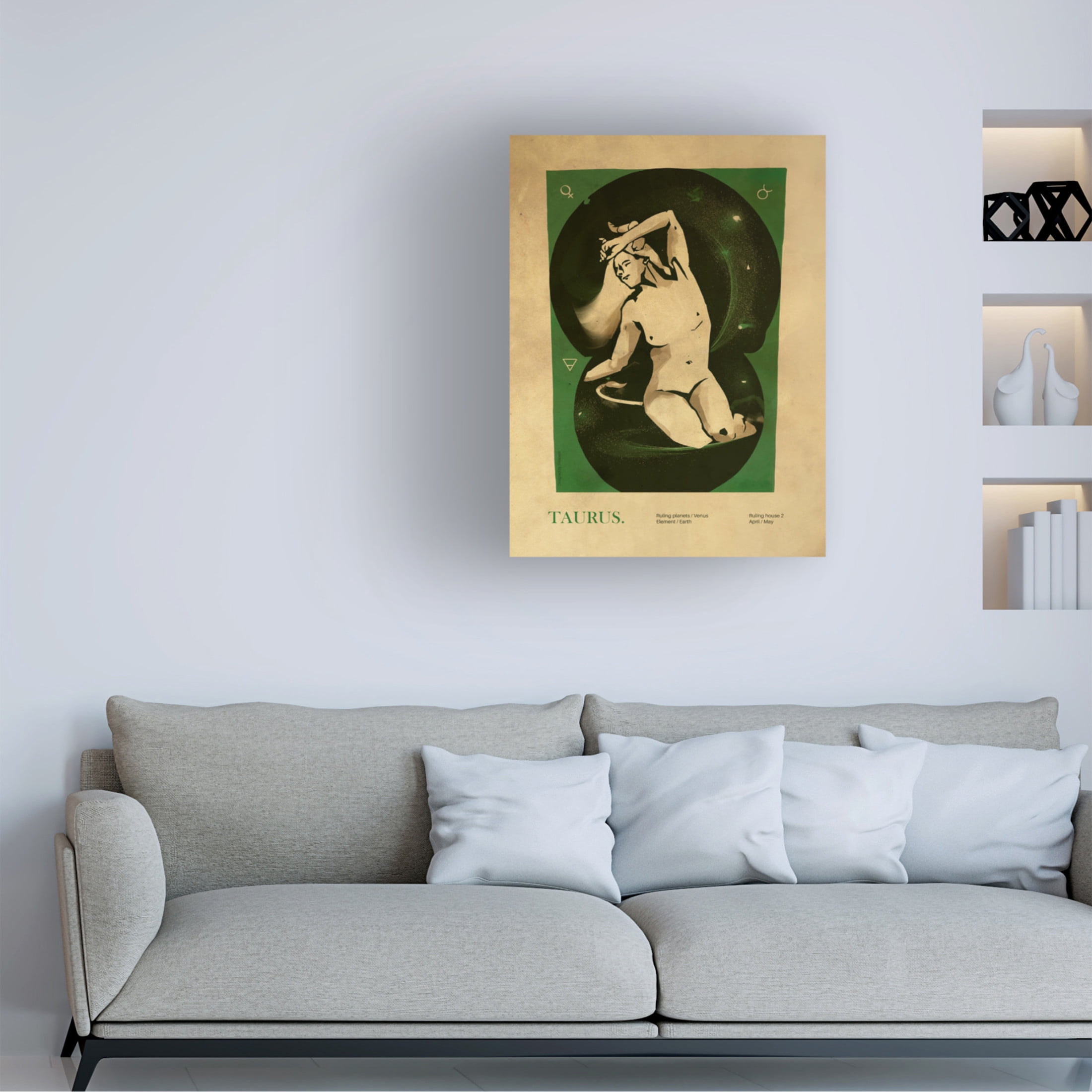 Trademark Fine Art Dionisis Gemos Taurus print Canvas Wall Art