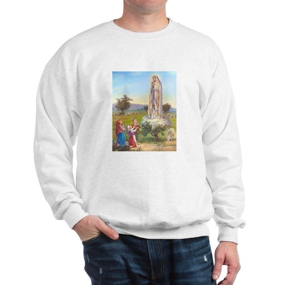CafePress - Our Lady Of Fatima Sweatshirt - Crew Neck Sweatshirt