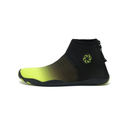 

Ymiytan Unisex Beach Shoe Slip On Water Shoes Quick Dry Aqua Socks Yoga Comfort Lightweight Barefoot Flats Fluorescent Green 4.5