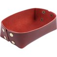 thumbnail image 1 of FYBTOF Leather Jewelry Valet-Tray Dice Tray Entryway Table Tray Bedside-Nightstand Desk Tray Travel Dish Plate Dice Tray-Desktop Storage Box Leather Tray Valet-Tray for Key Wallet-Rings-4872, 1 of 5