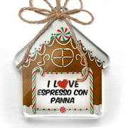 Ornament Printed One Sided I Love Espresso Con Panna Coffee Christmas 2021 Neonblond