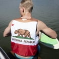 thumbnail image 4 of X2O 4 Buckle Life Jacket and Vest 2x and 3x California State Flag, Red and White, 4 of 7