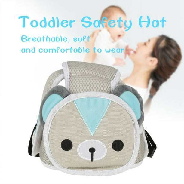 Protector de Cabeza de Bebé, Gorro Protector Ajustable, Casco de Bebé para Gatear, Caminar, Almohada de Protección para la Cabeza de Bebé, Animal de Dibujos Animados, Protector