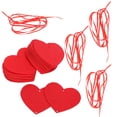 thumbnail image 2 of Juego de 4 guirnaldas colgantes de corazones para San Valentín, bodas, fiestas y manualidades., 2 of 14