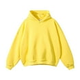 thumbnail image 1 of Styesk Mens Shirts Men's Leisure Hooded Sweatshirt Solid Color Shoulder Sleeves Long Sleeved, 1 of 8