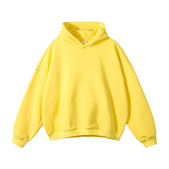 Styesk Mens Shirts Men's Leisure Hooded Sweatshirt Solid Color Shoulder Sleeves Long Sleeved
