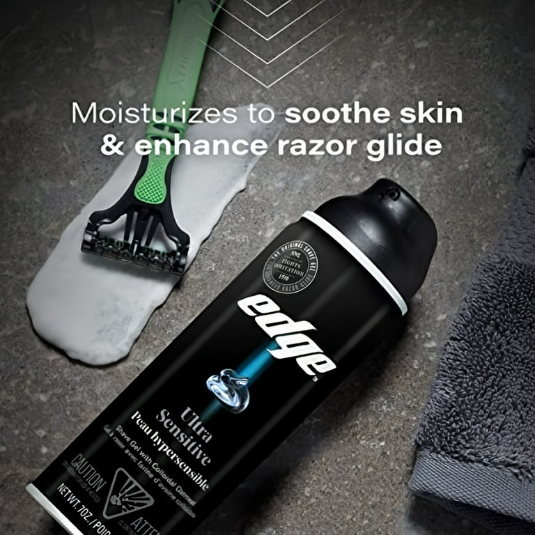 Ultra Sensitive Shave Gel Men Shave Gel by Edge, 7 Ounce - Walmart.com