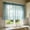 Blue, variant on 39" × 18" Embroidered Lace Sheer Kitchen Curtain Valance, Rod Pocket Floral Window Treatment for Small Windows