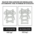 thumbnail image 6 of Elastic Shoe Laces for Converse High Top and Low Top Flat Stretchy Bungee Replacement Shoelaces(1 Pack), 6 of 7