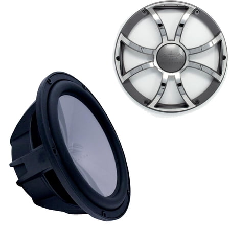Wet Sounds Revo 10 Subwoofer & Grill - Black Subwoofer & Gunmetal Stainless Steel Grill - 2 Ohm - image 5