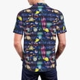 thumbnail image 4 of Balery Sea Inhabitans and Herb Printed Men’s Short Sleeve Polo Shirt, Midweight Men's Shirt,Golf Polo shirts -Small, 4 of 9