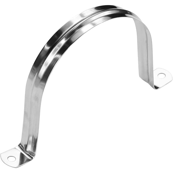 20 PCS 200MM EMT Pipe Strap,304 Stainless Steel 2 Holes UTube Pipe Clamps Card,Riding Saddle Wire Pipe Cable Strap Clip Fastener