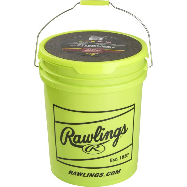 Rawlings 6 Gallon League Softball Bucket with 18 Balls