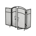 thumbnail image 6 of Christopher Knight Home Darlene Modern Iron Folding Fireplace Screen with Door and Tools, Matte Black, 6 of 7