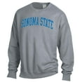 thumbnail image 2 of Men's ComfortWash Gray Sonoma State Seawolves Garment Dyed Pullover Sweatshirt, 2 of 3