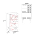 thumbnail image 3 of FM FURNITURE Fairfax Bar Cabinet in melamine Engineered Wood White, 3 of 6