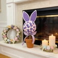 thumbnail image 4 of Lunxisen 2 Pcs Easter Bunny Plush Toy Floral Pot Decor Spring Home Gift Stuffed Animal Cute, 4 of 8