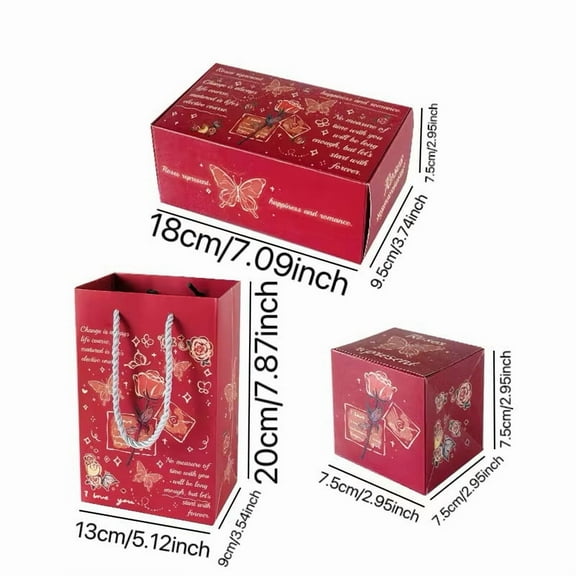 Eoozwa Happy Birthday Exploding Gift Box Bounces or Folding Bouncing Gift Box Funny Pop out Money Cash Explosion Gift Box for Women Men Birthday Party Gifts Favors