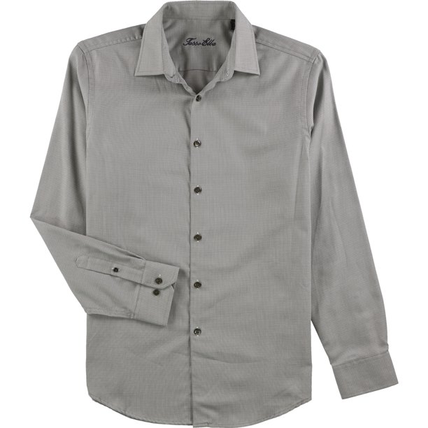 Camisa Tasso Elba Botones al Frente Beige Grande para Hombre