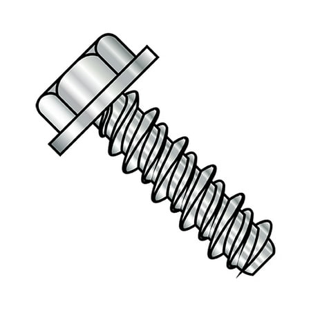 

8-18X5/8 #6HD Unslotted Indented Hex Washer High Low Screw Fully Threaded 18-8 Stainless Stee (Pack Qty 4 500) BC-0810HW188