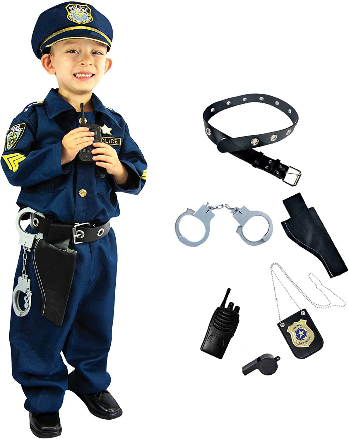 2pcs/Set Toys Police Handcuff Pranks Role Play Police Officer Pretend Props 