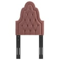 thumbnail image 2 of Modway Augustine Tufted Performance Velvet Twin Headboard in Dusty Rose, 2 of 8