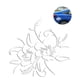 thumbnail image 4 of Sidaley Etiqueta engomada del patrón de flores Vivid Car-Window Paster Modificación única Paster Etiqueta engomada universal del vehículo para la Vehículos, repuestos y accesorios Mis No.1 Sidaley VI009246-01, 4 of 6
