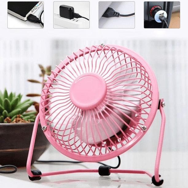 USB Fan Portable Small Desk Fan Mini Personal Fan with Two Speed Settings Super Quiet Table Fan Metal Design 360 Up and Down Perfect for Home Office Levamdar CPB DE WX397 3 Walmart en