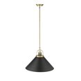 thumbnail image 4 of Millennium Lighting  Artistan 1 Light Pendant Fixture 18.1 Inch - Vintage Brass / Matte Black, 4 of 6
