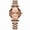 Rose dial, variant on Elegant Ladies Quartz Watch – Square Dial, Waterproof, and Sparkling Details