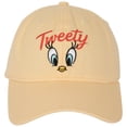 thumbnail image 2 of Looney Tunes Tweety Bird Face Adjustable Snapback Dad Cap, 2 of 6