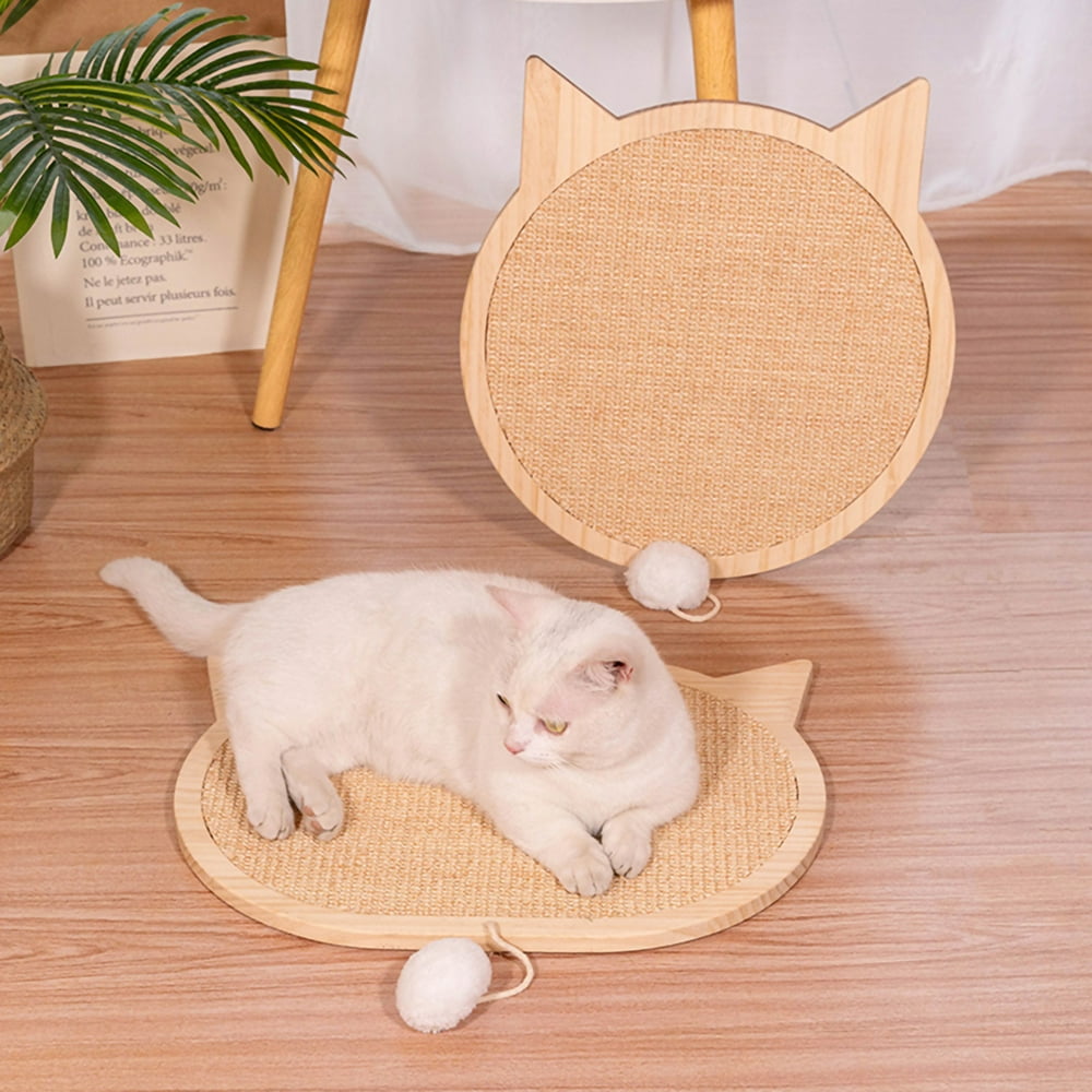 Cat Scratching Pad with Suction Cups Sisal Cat Scratcher Wall Mount