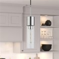thumbnail image 1 of Henn & Hart PD0584 Lance Polished Nickel & Seeded Glass Pendant, 1 of 10