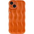 thumbnail image 1 of ORUYROP Designed for iPhone 13 Pro Case,Water Ripple Pattern Curly Wave Frame Soft Cute Phone Cover for Men Women Girls（iPhone 13 Pro,Orange）, 1 of 7