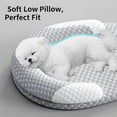 thumbnail image 6 of Pet Cooling Mat for Dogs and Cats, Ice Silk Polyester Low Pillow Bolster Cooling Mat for Dogs for Summer Heat Relief, 5-Layer Breathable Non-Slip Sleeping Mat Dog Bed (Gray), 6 of 9