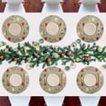 thumbnail image 7 of GZHJMY Christmas Tree Round Placemats Set of 4, Non-Slip PVC Table Mats Washable Heat Resistant Place Mats for Kitchen Dining Table Christmas Home Decor, 15.4 Inch Table Mat, 7 of 7