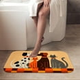 thumbnail image 6 of 1pc Dogs and Cats Absorbent Non-Slip Bathroom Thickened Flannel Rug Decor,Soft,Quick Drying,Suitable For Indoor/outdoor Use,Bathrooms,Bedrooms,Kitchens,Terrace,Laundry Rooms,16"x24", 6 of 9