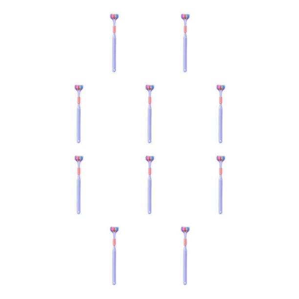 Seitruly Cepillos de de pelo para adultos de 3 lados, cepillo de de Hotel, herramienta de limpieza antideslizante de 360 Type2 NO2
