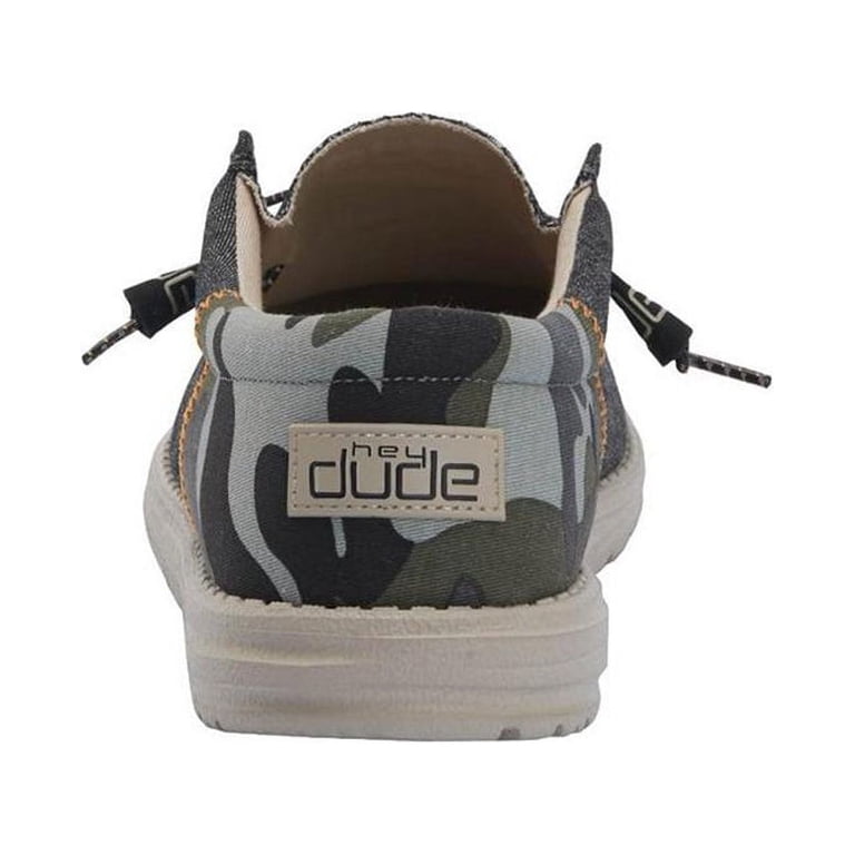Hey Dude Wally Funk Camo Dark Grey Men\'s Casual Slip On Shoes Size 10 New HEYDUDE Wally Funk Hunt Camo Canvas Men main image 4